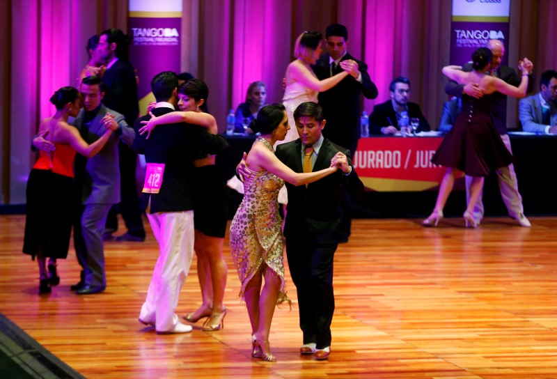 Couples compete in the Salon Tango style qualifier round at the Tango World Championship in Buenos Aires, Argentina August 23, 2016. u00e2u20acu201d Reuters pic