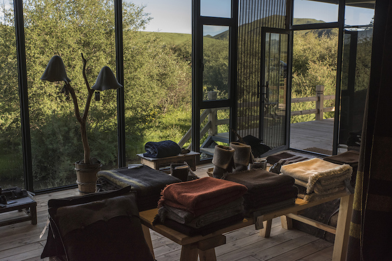 The Norlha boutique, which features Norlha brand textiles made of yak wool from the region, at Norden Camp, a glamorous camping, or ‘glamping,’ experience available on the Sangke Grasslands of the Tibetan plateau in China July 20, 2016. — Picture by Gilles Sabrie/The New York Times