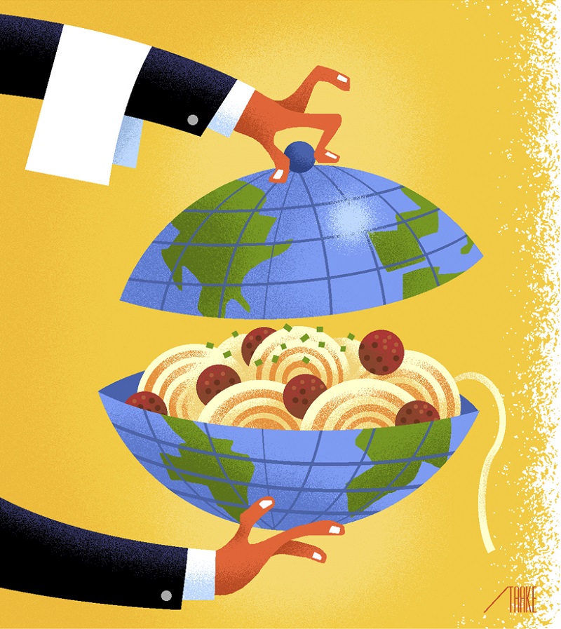 Want a memorable meal while travelling? Dine like a resident by asking locals for suggestions, and try appetisers instead of entrees. u00e2u20acu201d Picture by Bob Staake/The New York Times