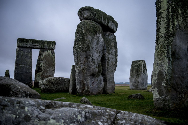 A section of Stonehenge, a world-famous attraction, near Amesbury, England, Aug. 6, 2014. — Andrew Testa/The New York Times pic