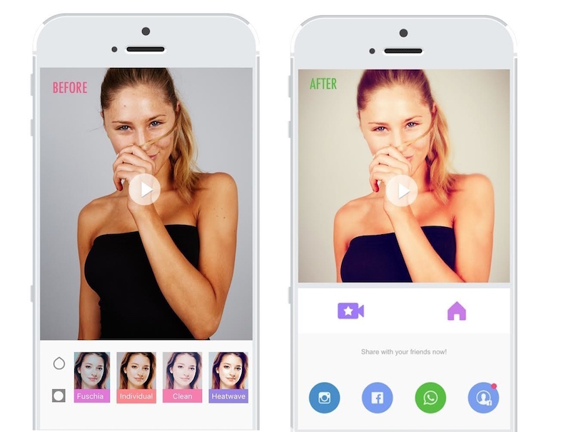 The BeautyPlus app by Meitu. u00e2u20acu201d Handout via AFP