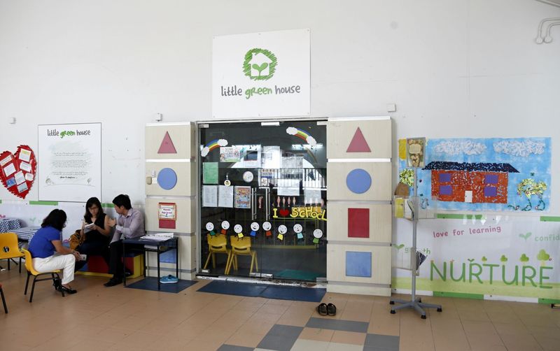 Outside the Little Greenhouse pre-school on Bukit Batok Street, Singapore 31 August 24, 2016. u00e2u20acu201d TODAY pic