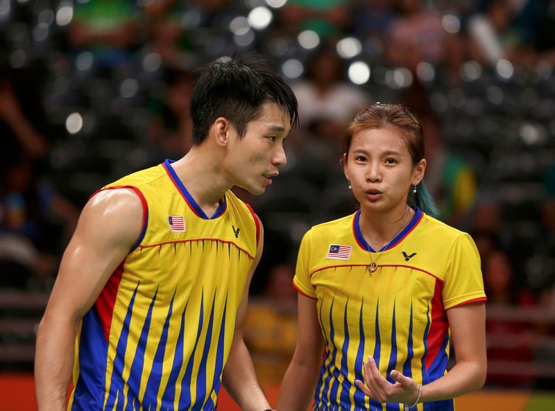 Chan Peng Soon and Goh Liu Ying talk after winning their Olympic mixed doubles semifinals at Riocentro Pavilion 4, Rio de Janeiro August 15, 2016. u00e2u20acu201d Reuters pic