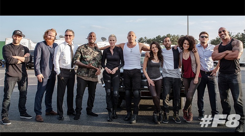 The u00e2u20acu02dcFast & Furious 8u00e2u20acu2122 cast shared a message on Facebook that included this snap. 