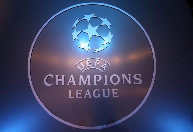 The Uefa logo is seen before the draw ceremony for the 2016/2017 Champions League Cup football competition at Monacou00e2u20acu2122s Grimaldi Forum in Monaco August 25, 2016. REUTERS/Eric Gaillard