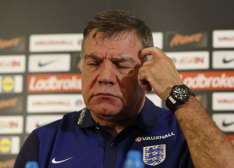England manager Sam Allardyce during a press conference at St Georgeu00e2u20acu2122s Park August 29, 2016. u00e2u20acu201d Reuters pic