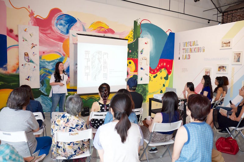 An art appreciation talk at the Art Outreach space at Gillman Barracks. — Handout via TODAY