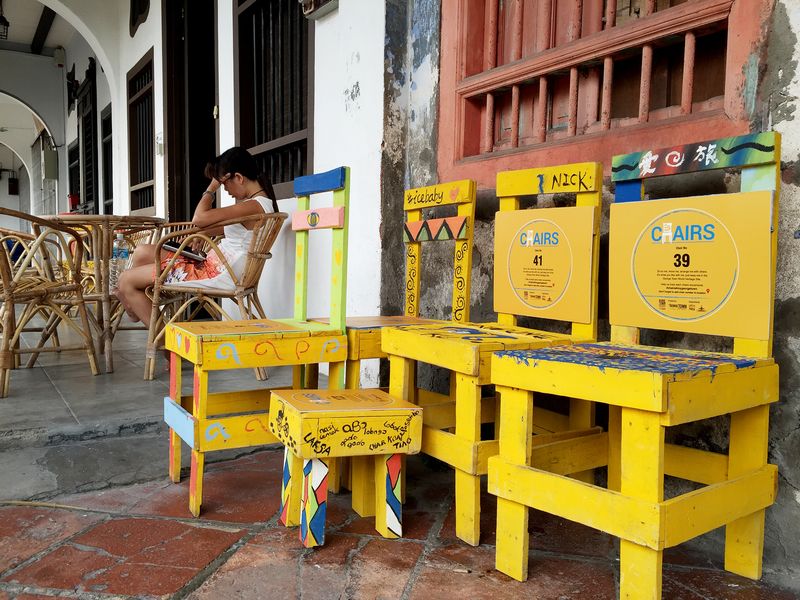 Some of the chairs were also painted and personalised by the public in the three weekends leading to August. u00e2u20acu201d Picture by KE Ooi