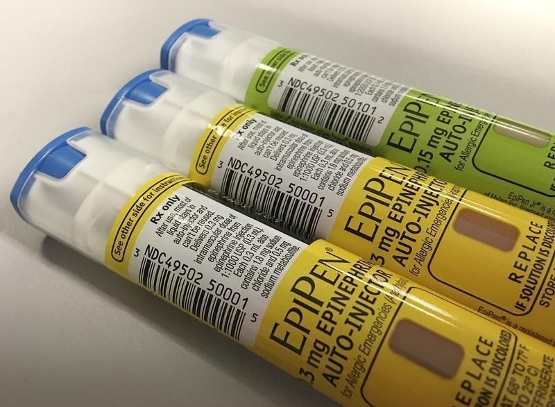 EpiPen, the auto-injection epinephrine pens for use by severe allergy sufferers at the centre of the storm.