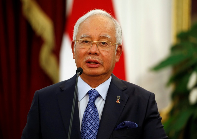 Prime Minister Datuk Seri Najib Razak speaks to the media after a bilateral meeting at the Presidential Palace in Jakarta, Indonesia, August 1, 2016. u00e2u20acu2022 Reuters pic