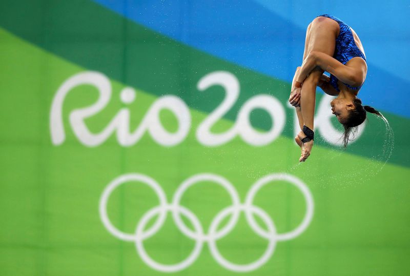 Pandelela Rinong Rinong competes in the women's 10m platform final at the Maria Lenk Aquatics Centre, Rio de Janeiro August 18, 2016. u00e2u20acu201d Reuters pic