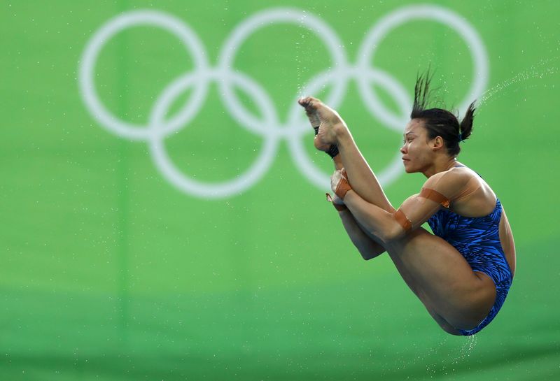 Pandelela Rinong Rinong competes in the women's 10m platform final at the Maria Lenk Aquatics Centre, Rio de Janeiro August 18, 2016. u00e2u20acu201d Reuters pic