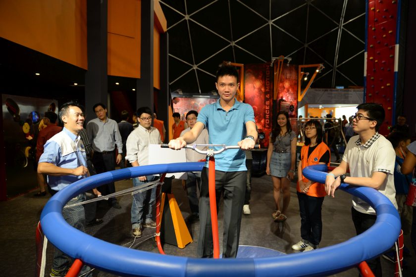 The Pirouttes machine in the Forces and Motion section. 