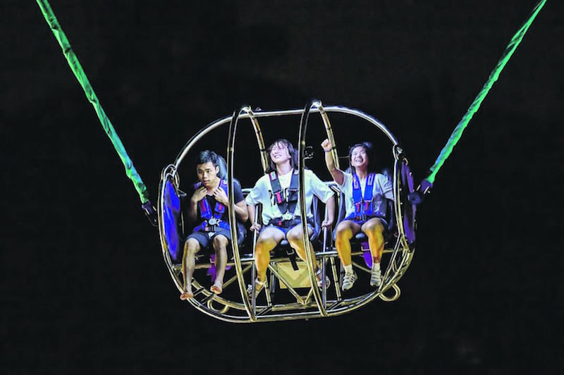 G-MAX Reverse Bungy: Participants will be buckled onto Singaporeu00e2u20acu2122s first ever bungy and launched upwards to an astounding height of 60 metres. u00e2u20acu201d Handout via TODAY