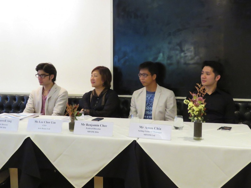 Singapore International Festival of Music (SIFOM) press conference (from left:) Darrell Ang, Lee Chor Lin, Benjamin Chee and Amos Chia. u00e2u20acu201d Picture courtesy of SIFOM
