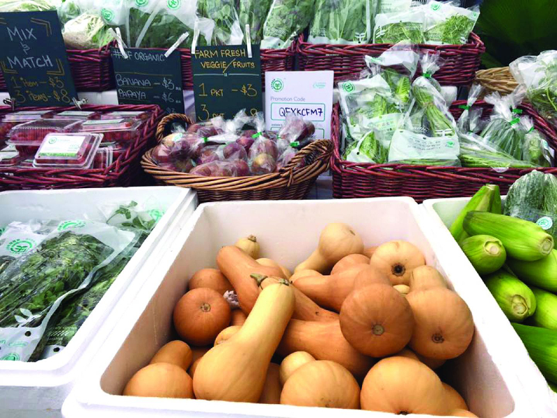 Fresh vegetables from local farms sold at Kranji Countryside Market, which is held every quarterly. — TODAY pic
