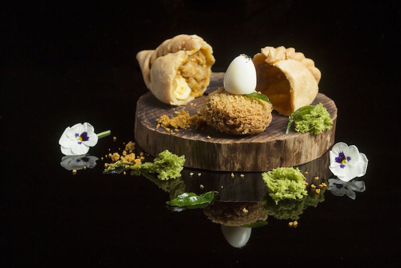 Chef Hanu00e2u20acu2122s take on the famous OCK curry puff is another dish fill with surprises. u00e2u20acu201d Handout via TODAY