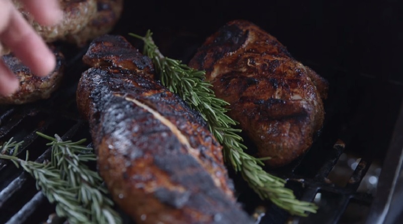 Putting sprigs of herbs along the meat while grilling to give the meat an u00e2u20acu02dcaromatic, smoky mouth explosionu00e2u20acu2122, according to SortedFood. u00e2u20acu201d Picture via YouTube/SortedFood