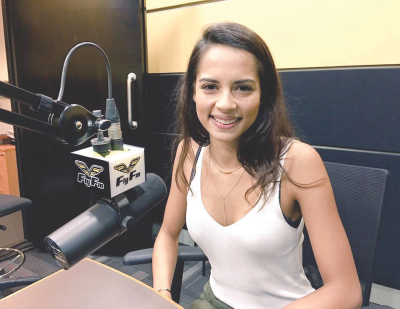 Tatiana during her interview with Fly FM yesterday. u00e2u20acu201d Malay Mail pic