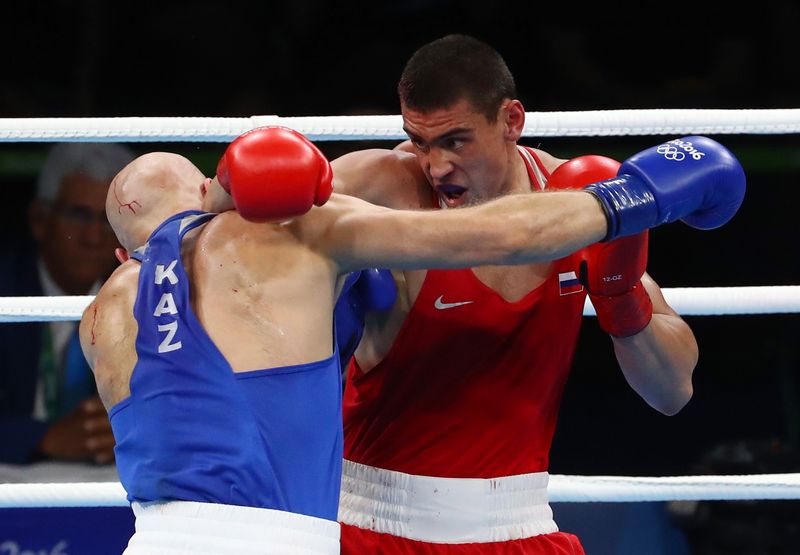 Russian Boxing Shell Russian wins controversial boxing heavyweight gold amid loud boos ...