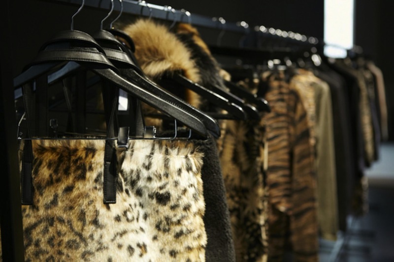 Uniqlo's Fall/Winter collaboration with Carine Roitfeld features faux fur accents and rose pink and khaki accents for basic black themes. u00e2u20acu201d Picture courtesy of Uniqlo