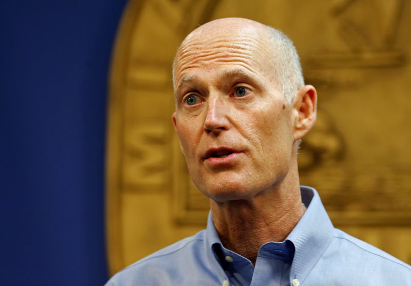 Governor Rick Scott, whom reporters at a press conference was alleged to have underplayed Zika transmission to minimise the effect on tourism. — Reuters file pic