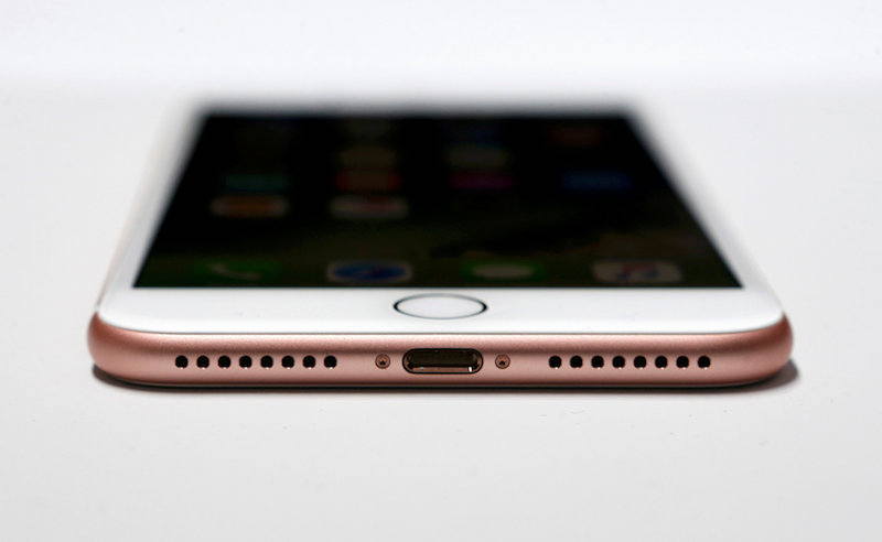The Lightning connection on the Apple iPhone 7 is shown during an Apple media event in San Francisco September 7, 2016. u00e2u20acu201d Reuters pic