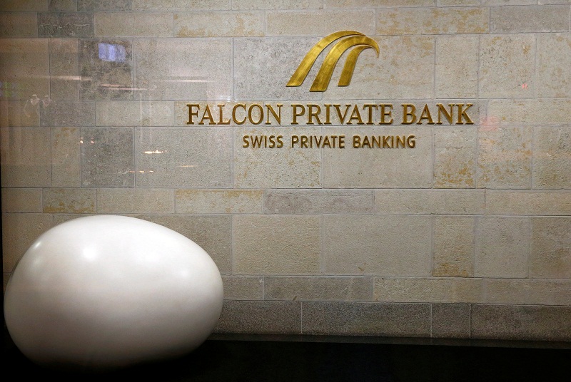 The logo of Swiss Falcon Private Bank, owned by Abu Dhabiu00e2u20acu2122s International Petroleum Investment Co (IPIC), is seen at its headquarters in Zurich, Switzerland September 25, 2016. u00e2u20acu201d Reuters pic