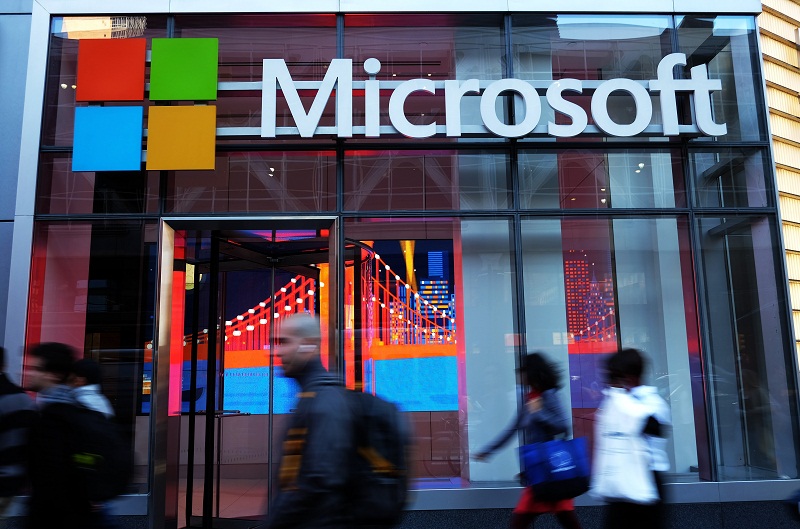 Microsoft and Bank of America Merrill Lynch announced they are working together to make financial transactions more efficient with blockchain technology. u00e2u20acu201d AFP pic