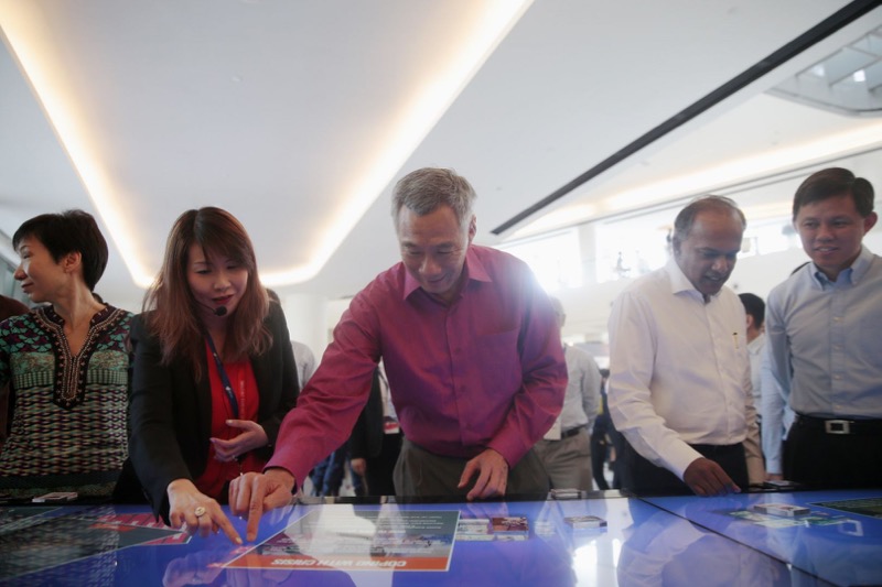 Singapore Prime Minister Lee Hsien Loong and Ministers Grace Fu, K Shanmugam and Chan Chun Sing attending the official launch of SG Secure, at SUTD in Singapore on September 24, 2016. u00e2u20acu201d Jason Quah/TODAY pic