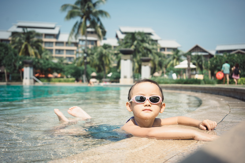 A four-year-old on vacation at the Hilton Sanya Yalong Bay Resort & Spa in Sanya, a burgeoning tourist mecca on the Chinese island of Hainan September 15, 2016. u00e2u20acu201d Picture by Yuyang Liu/The New York Times