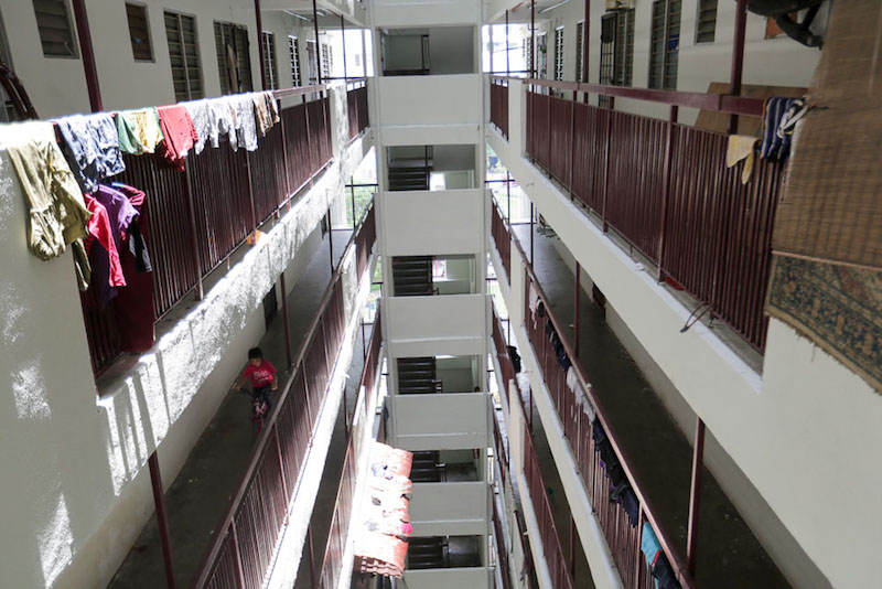 Three children have fallen from the Kota Damansara PPR in recent years, two of whom died. — Picture by Choo Choy May