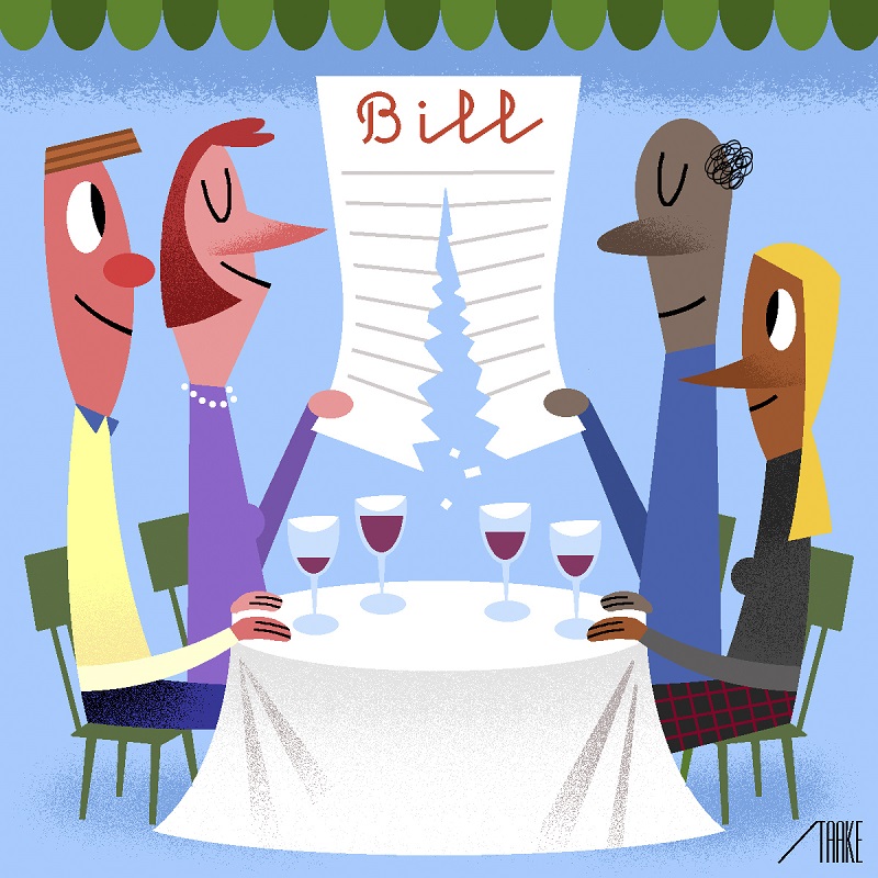 Want to have a fun vacation with friends? Figure out money matters in advance u00e2u20acu201d and schedule some alone time too. u00e2u20acu201d Picture by Bob Staake/The New York Times
