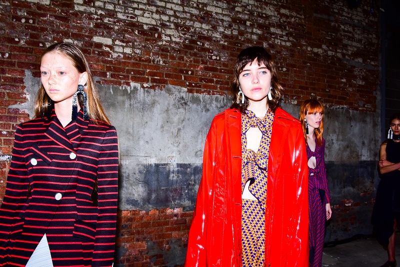 Sara Grace Wallerstedt, left, at the Proenza Schouler show during New York Fashion Week, September 12, 2016. u00e2u20acu201d Picture by Dolly Faibyshev/The New York Times