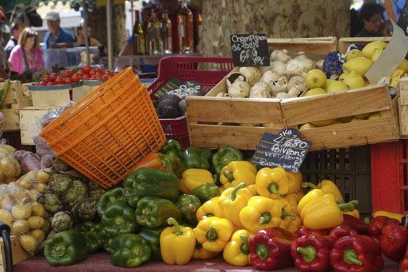 In an undated handout, a market in Aix-en-Provence, France. Marjorie R. Williams, the author of u00e2u20acu02dcMarkets of Provenceu00e2u20acu2122, says that fall is an ideal time to do some shopping in the regionu00e2u20acu2122s markets. u00e2u20acu201d Picture by Marjorie R. Williams via The New York 