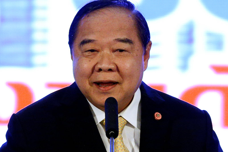 Prawit Wongsuwan during an announcement the junta's two year accomplishments at Government House in Bangkok, Thailand, September 15, 2016. u00e2u20acu201d Reuters pic 