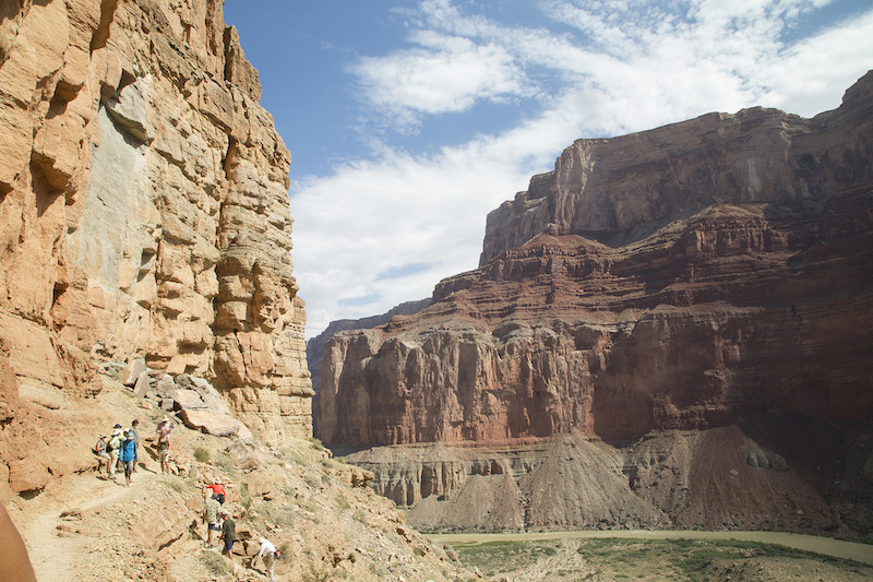 Rafters stop to visit the Nankoweap Granaries during a trip down the Grand Canyon in Arizona August 30, 2015. u00e2u20acu201d Picture by Janie Osborne/The New York Times