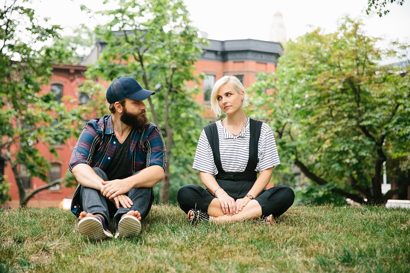 Ben Sinclair and Katja Blichfeld, creators of the HBO comedy series u00e2u20acu02dcHigh Maintenanceu00e2u20acu2122, at Fort Greene Park in Brooklyn, July 14, 2016. u00e2u20acu201d Picture by Tawni Bannister/The New York Times