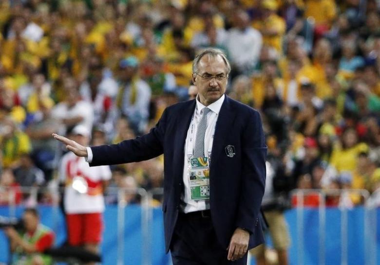 File shows South Koreau00e2u20acu2122s coach Uli Stielike reacting during their Asian Cup final match against Australia at the Stadium Australia in Sydney January 31, 2015. Reuters pic
