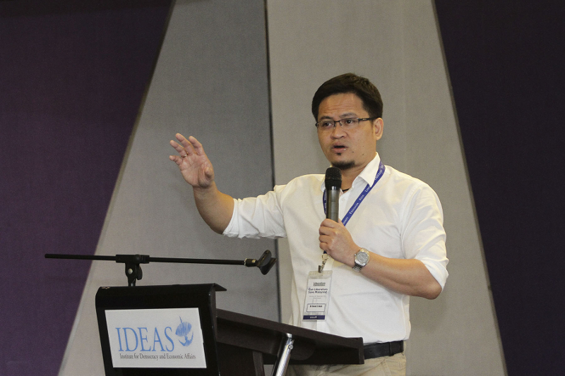 Dr Faisal Hazis speaks at the IDEAS Liberalism Conference 2016 in Kuala Lumpur September 24, 2016. u00e2u20acu201d Picture by Yusof Mat Isa