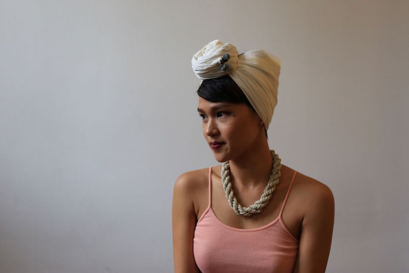 Local fashion and lifestyle brand Matter collaborated with Aarika Lee to produce a series of three instructional videos on how to turn their artisanal cotton scarves into turbans. u00e2u20acu201d Picture courtesy of Mattern