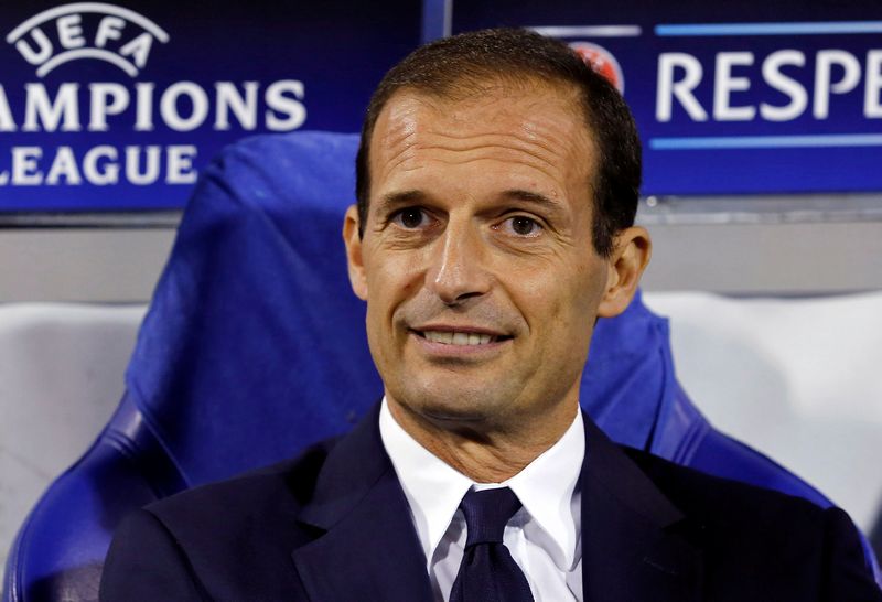 Juventus head coach Massimiliano Allegri looks on before the Champions League group match with Dinamo Zagreb at Zagreb September 27, 2016. u00e2u20acu201d Reuters pic