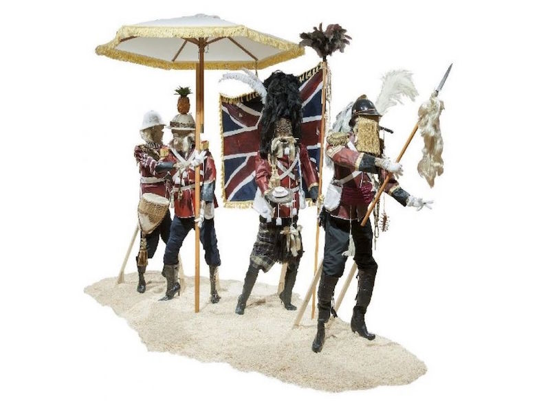 Andrew Gilbert's painting, u00e2u20acu02dcBritish Infantry Advance on Jerusalem, 4th of July, 1879,u00e2u20acu2122 is one of the artworks on display at the exhibition, u00e2u20acu02dcArtist and Empire: (En)countering Colonial Legacies.u00e2u20acu2122 u00e2u20acu201d Handout via TODAY