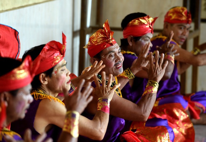 Deaf people perform a traditional dance at Bengkala village in Singaraja regency, Bali, July 20, 2016. u00e2u20acu201d AFP pic