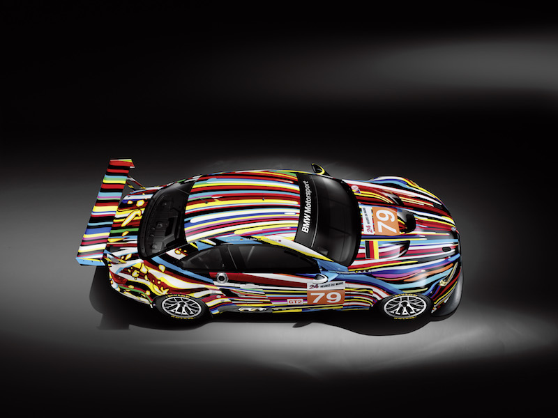 The Jeff Koons BMW Art Car that raced at Le Mans. u00e2u20acu201d AFP pic