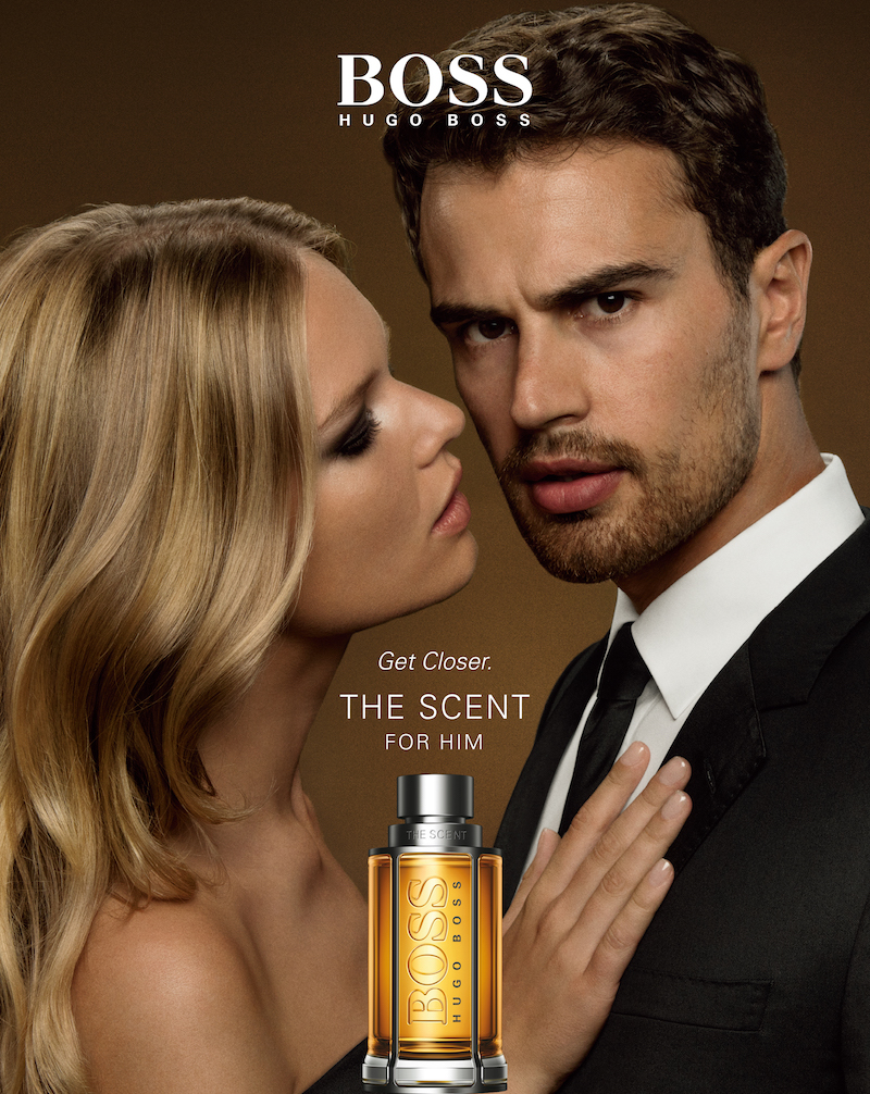 Anna Ewers and Theo James play a seductive game in the 'Boss The Scent' fragrance campaign. u00e2u20acu201d AFP pic 