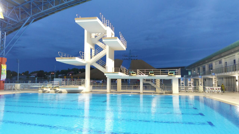 A view of the pool with clear waters at the Sarawak Aquatics Centre, which will host the Fina Diving Grand Prix 2016's sixth leg this October 21-23. — Picture courtesy of Asum