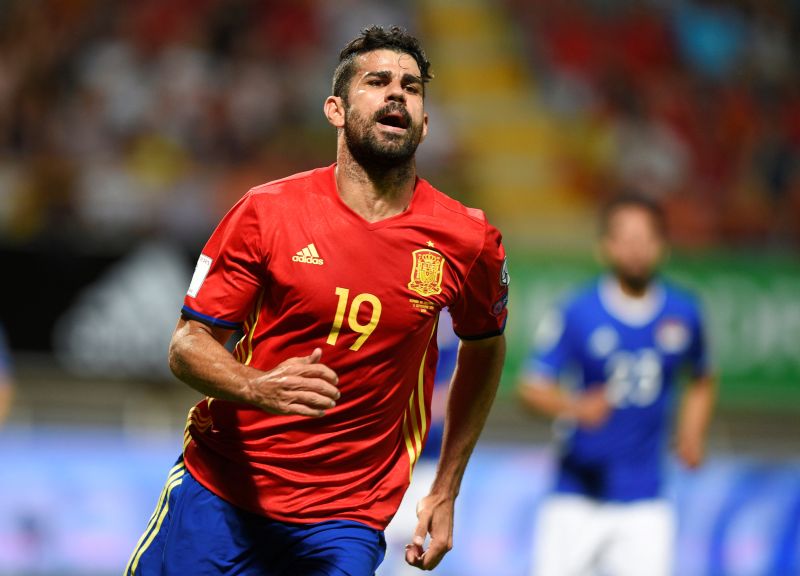 Diego Costa scored the opener for Spain in the 10th minute at the Reino de Leon stadium in Leon, Spain. u00e2u20acu2022 Reuters pic