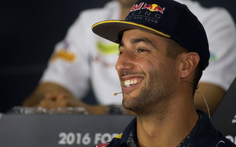Daniel Ricciardo locking out the championship-leading Mercedes, and Ferrari.