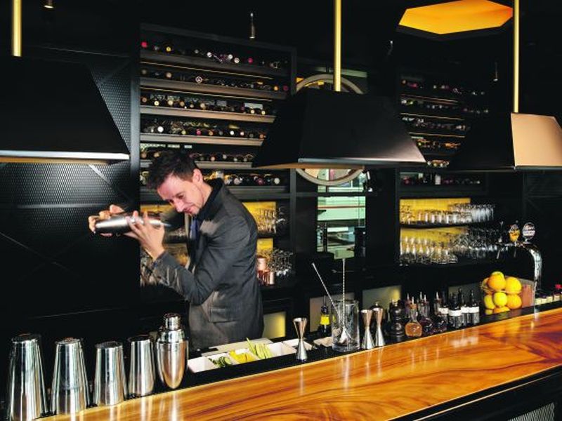 The bar at Bread Street Kitchen, helmed by William Pravda, will be shaking up five signature cocktails named after F1 drivers. ― TODAY pic